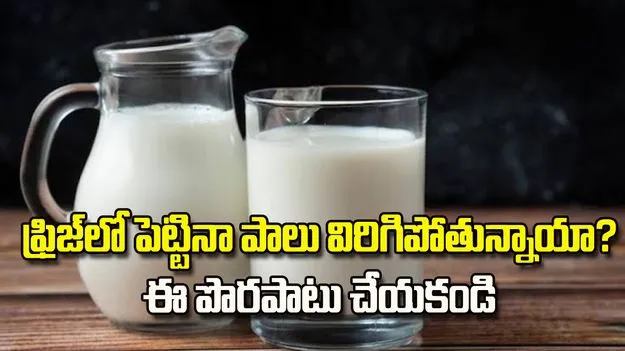  ఫ్రిజ్‌లో పెట్టినా పాలు విరిగిపోతున్నాయా? ఈ పొరపాటు చేయకండి