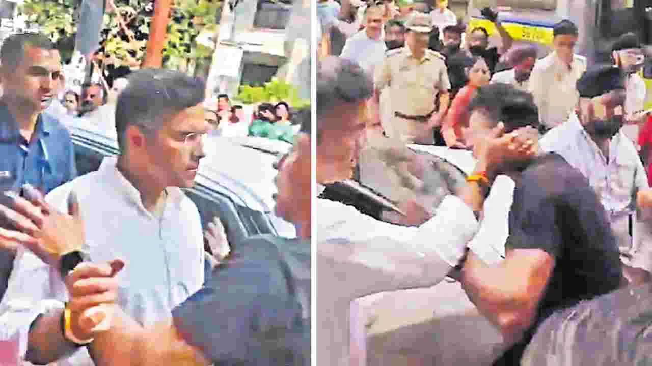 యువకుడిపై చేయి చేసుకున్న ఢిల్లీ మంత్రి