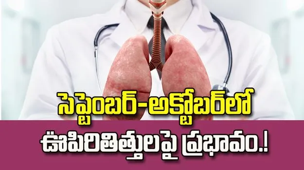 సెప్టెంబర్‌-అక్టోబర్‌లో ఊపిరితిత్తులపై ప్రభావం.. ఈ జాగ్రత్తలు తప్పనిసరి!