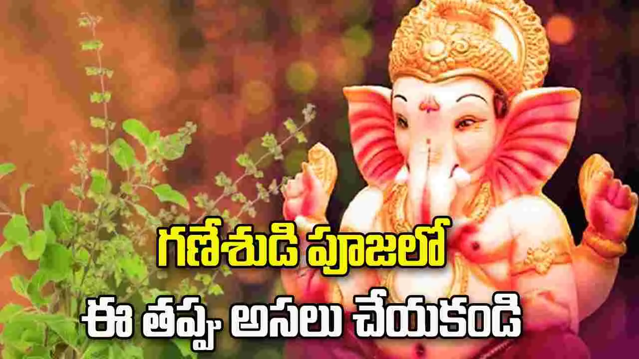గణేశుడి పూజ చేస్తున్నారా? ఈ తప్పు అసలు చేయకండి గణేశుడి పూజ చేస్తున్నారా? ఈ తప్పు అసలు చేయకండి