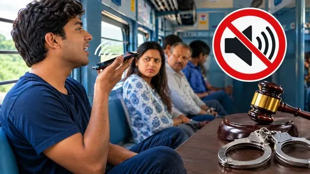 రైల్లో మొబైల్‌ స్పీకర్‌ ఆన్‌ చేస్తే జైలు! 