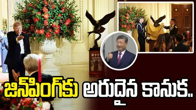 జిన్‌పింగ్‌కు ట్రంప్ అరుదైన కానుక.. మూడు అడుగుల బాల్డ్ ఈగిల్ శిల్పం బహూకరణ