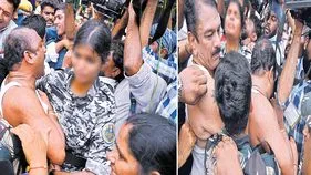 మహిళా పోలీసులతో.. బీఆర్‌ఎస్‌ సభ్యుల అనుచిత ప్రవర్తన!