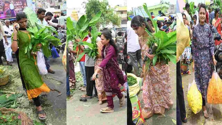 వినాయకచవితి ముందు రోజే.. జనంతో కిక్కిరిసిన మార్కెట్లు
