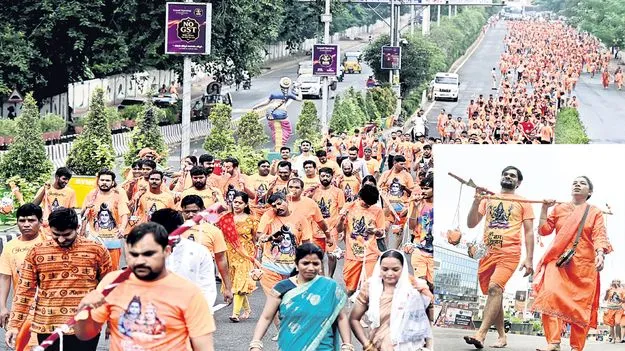 వైభవంగా మార్వాడీల కావడి యాత్ర