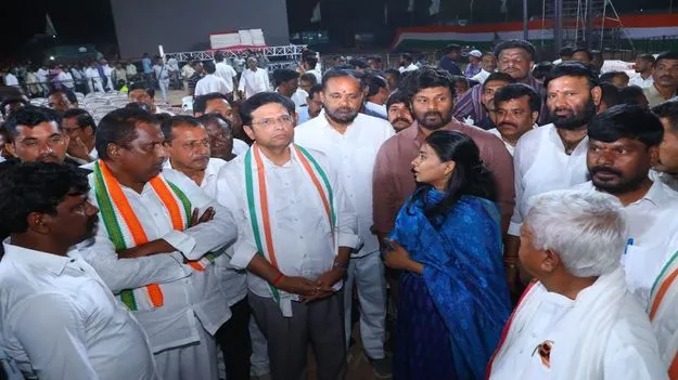సీఎం సభ ఏర్పాట్లను పరిశీలించిన మంత్రులు
