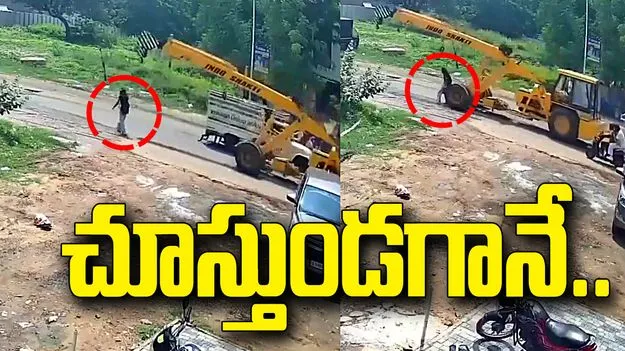 అహ్మదాబాద్ విషాదం.. విద్యార్థినిపైకి దూసుకెళ్లిన క్రేన్.. వీడియో వైరల్