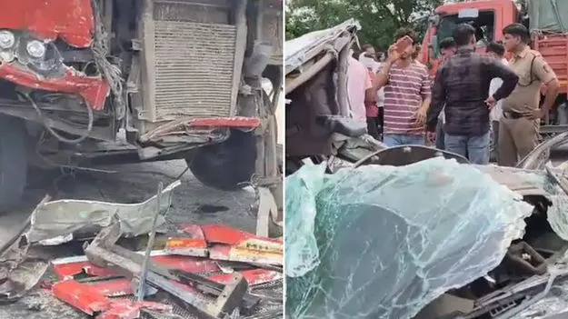 మహారాష్ట్రలో రోడ్డు ప్రమాదం.. బస్సును కారు ఢీకొన్న ఘటనలో ఐదుగురి మృతి