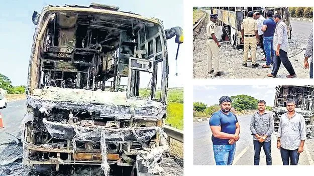 Accident: డ్రైవర్‌ అప్రమత్తతతో  తప్పిన పెను ప్రమాదం