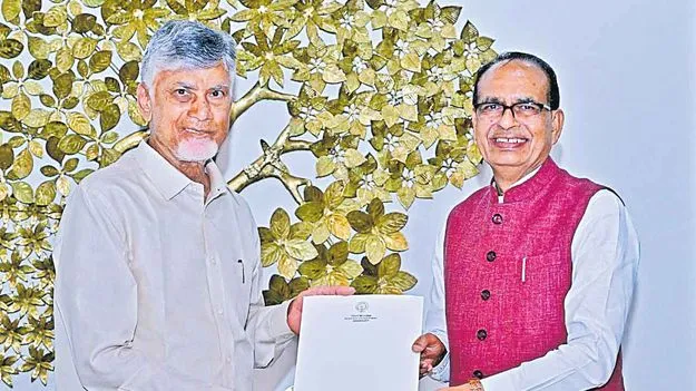 రైతులను ఆదుకునేందుకు   సహకరించండి కేంద్రమంత్రి చౌహాన్‌కు సీఎం చంద్రబాబు వినతి