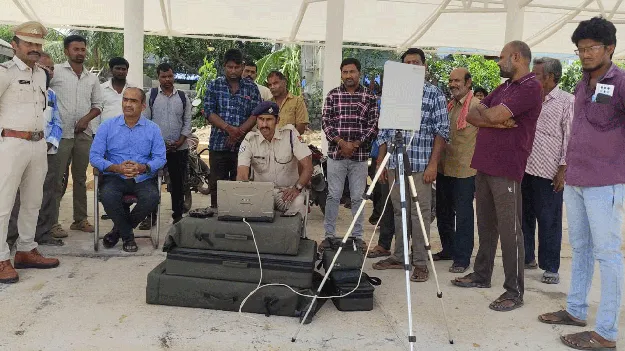 పీలేరు రైల్వేస్టేషన్‌లో డ్రోన్‌ భద్రత