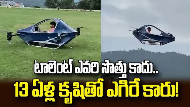 ఇంజినీరింగ్ డిగ్రీ లేదు.. అయినా ఎగిరే కారు తయారీ.. వీడియో వైరల్