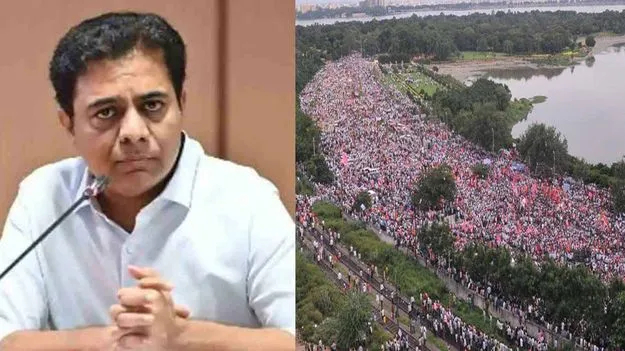 స్వరాష్ట్ర ఆకాంక్షను బలంగా చాటిచెప్పిన పోరాటం ‘సాగరహారం’: కేటీఆర్