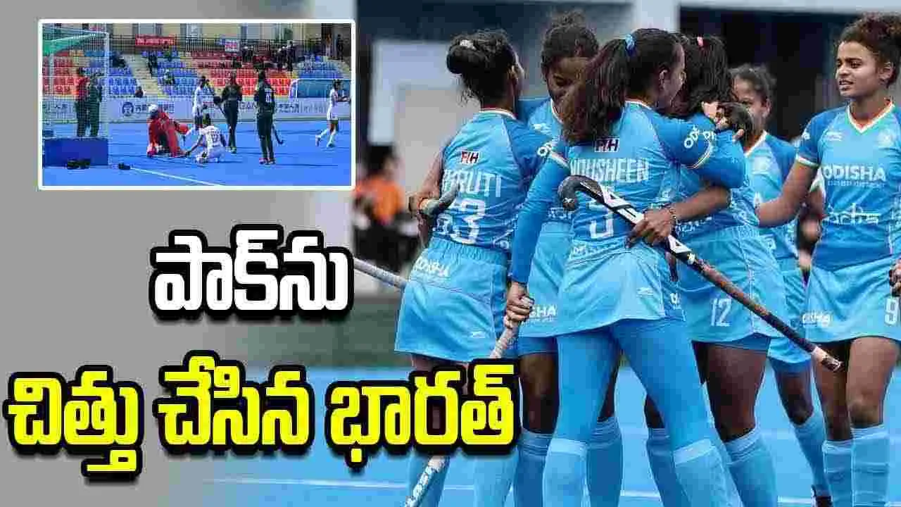 పాకిస్థాన్‌ను చిత్తుగా ఓడించి సెమీ ఫైనల్‌కు చేరిన భారత్‌