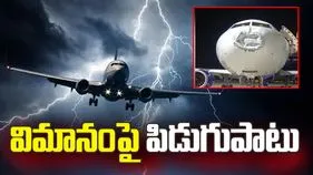 గగనతలంలో ఉండగా విమానంపై పిడుగుపాటు