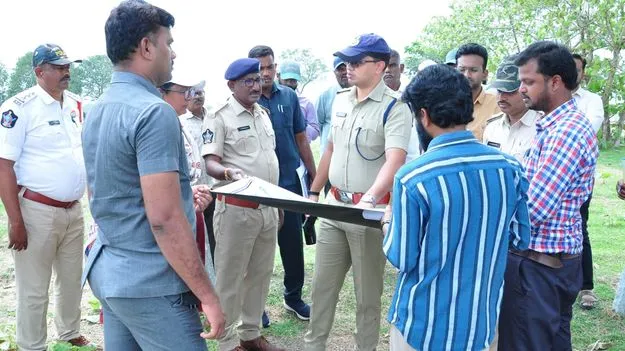 సీఎం భద్రతా ఏర్పాట్లను పరిశీలించిన ఎస్పీ