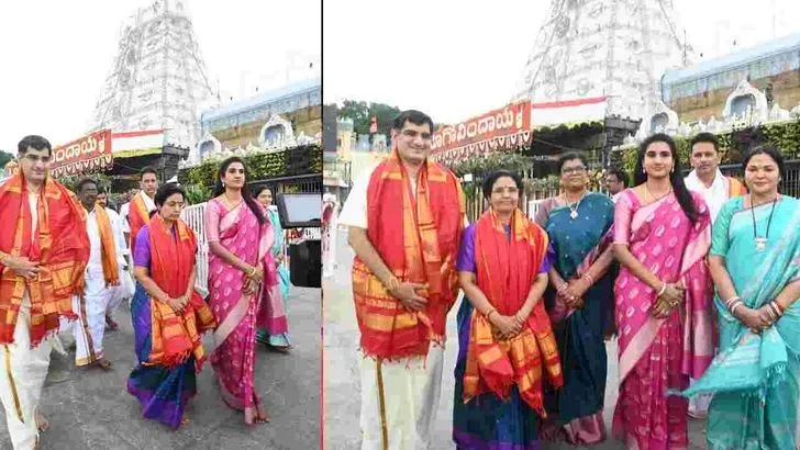 తిరుమల శ్రీవారిని దర్శించుకున్న నారా భువనేశ్వరి