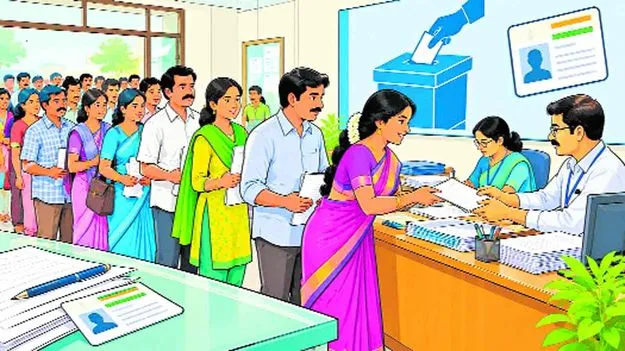 ఓటు కోసం.. దరఖాస్తుల హోరు