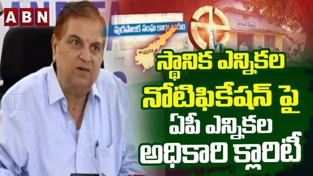 స్థానిక సంస్థల ఎన్నికల నోటిఫికేషన్‌పై ఎస్‌ఈసీ ఏం చెప్పారంటే