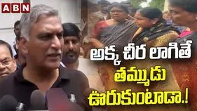అక్క చీర లాగితే తమ్ముడు ఊరుకుంటాడా: హరీశ్ రావు