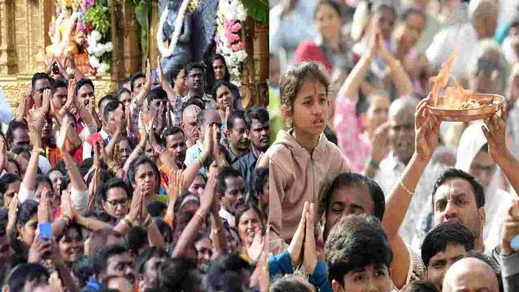 తిరుమలలో వైభవంగా స్వర్ణరథోత్సవం.. బంగారు రథంపై మలయప్పస్వామి