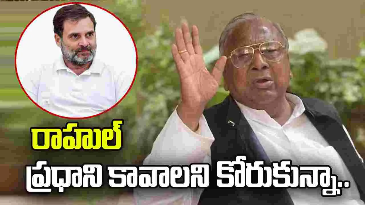 రాహుల్ ప్రధాని కావాలని గణేశున్ని కోరుకున్నా: వి. హనుమంతరావు