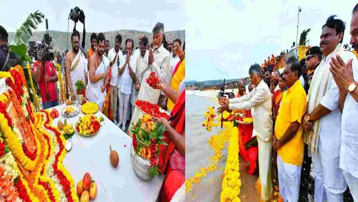వెలిగొండ ప్రాజెక్ట్ ఫేజ్-1 ప్రారంభం.. జాతికి అంకితం చేసిన సీఎం చంద్రబాబు