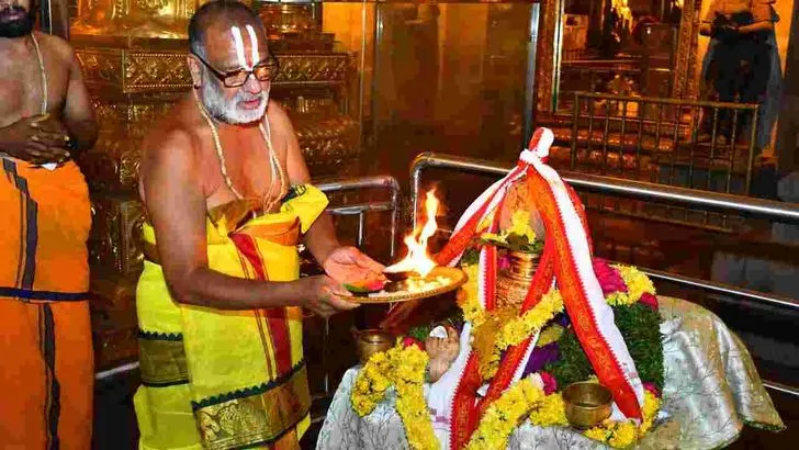 యాదాద్రిలో స్వాతి నక్షత్రం సందర్భంగా ప్రత్యేక పూజలు.. గిరి ప్రదక్షిణ